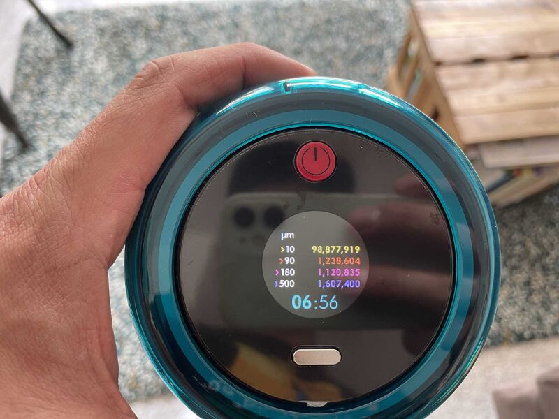 Dirt chart on the Dyson Gen5detect.
